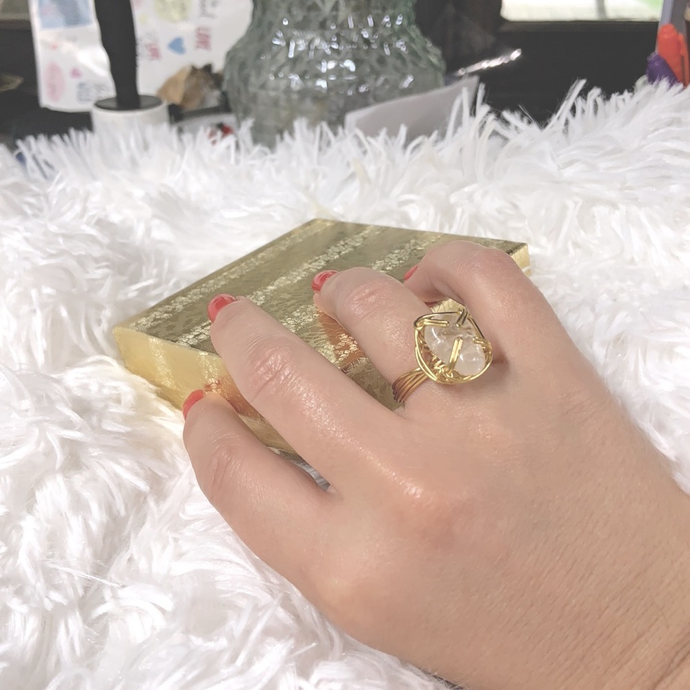 Handcrafted Gemstone Ring Size 7
